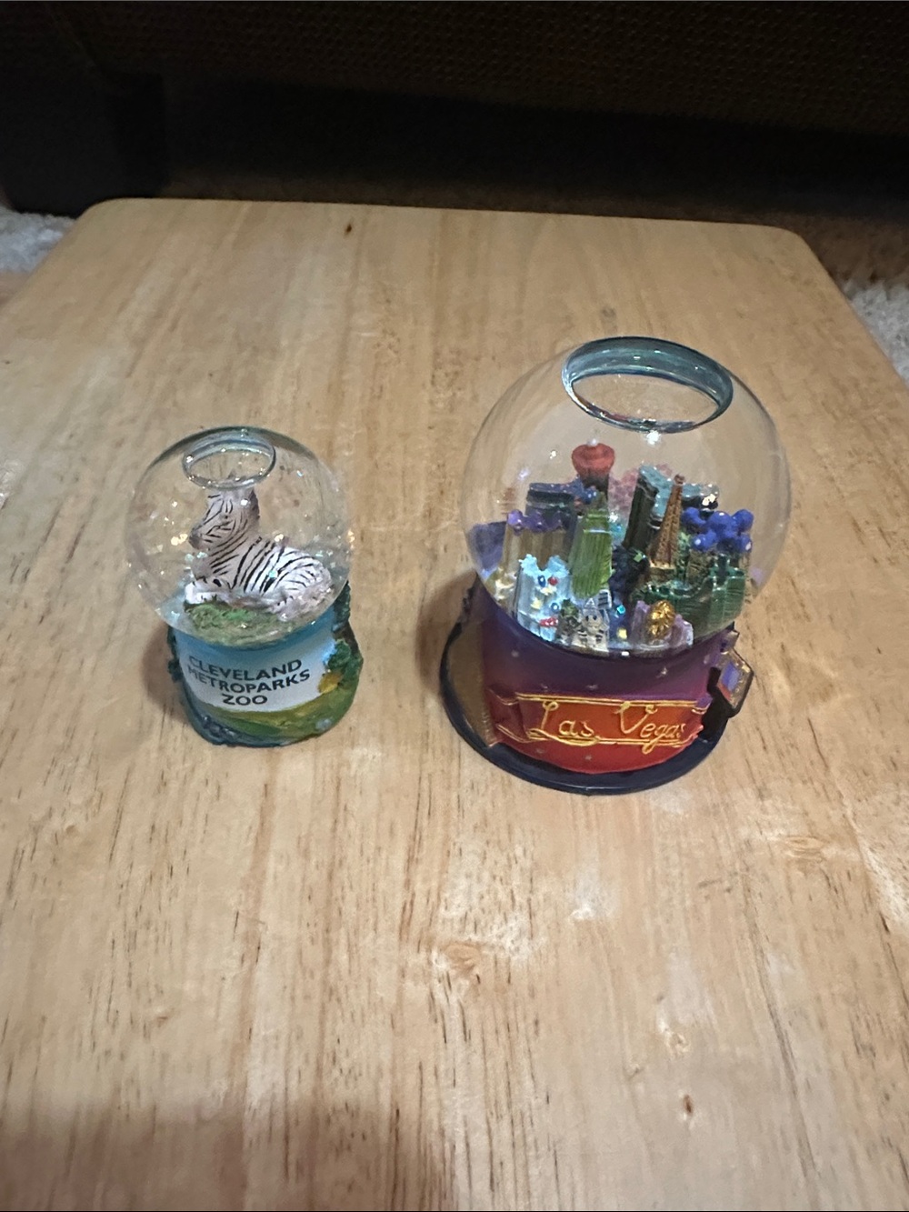 Decorative Las Vegas and Zoo Snow Globe Set - Multicolor